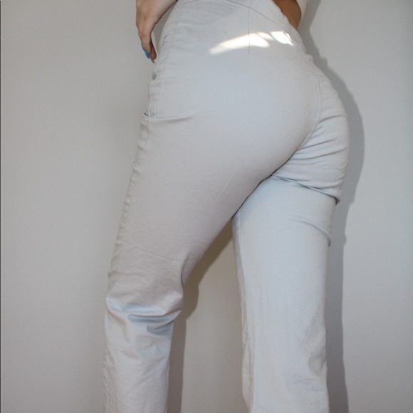 Urban Outfitters Light Blue Lace Up Flared Jeans - Picture 5 of 5